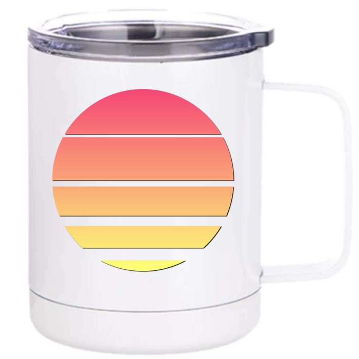 Summertime Fun In The Sun Funny Gift Front & Back 12oz Stainless Steel Tumbler Cup