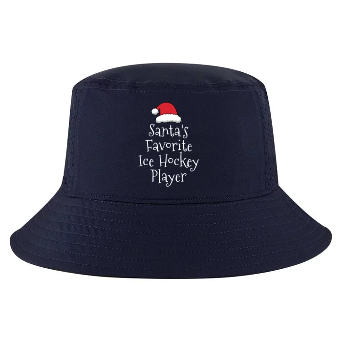 Santas Favorite Ice Hockey Player Christmas Funny Gift Cool Comfort Performance Bucket Hat