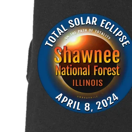 Shawnee Forest Illinois IL Total Solar Eclipse 2024 Doggie 3-End Fleece Hoodie