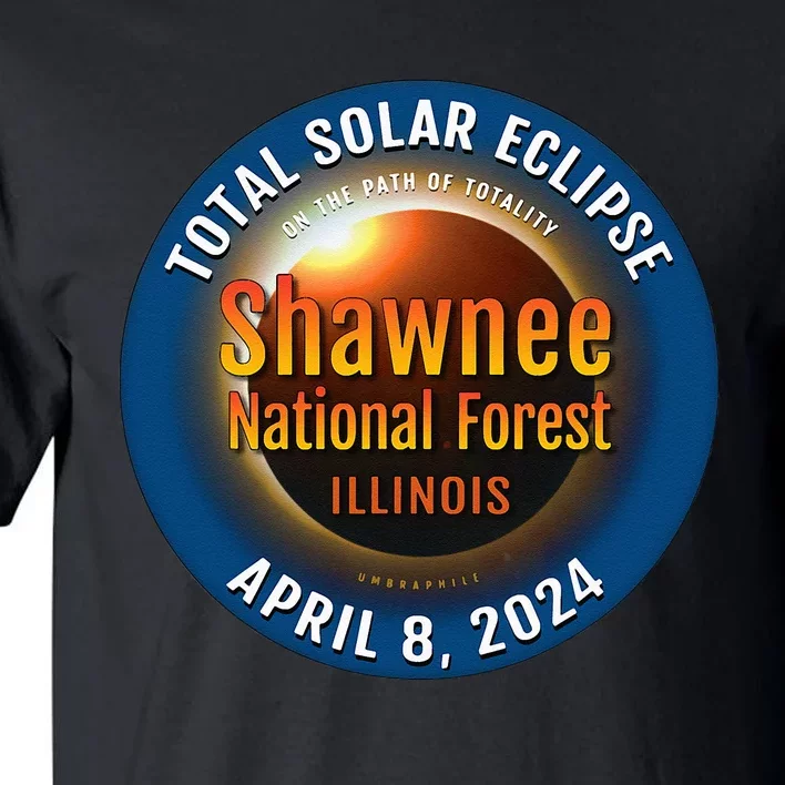 Shawnee Forest Illinois IL Total Solar Eclipse 2024 Tall T-Shirt