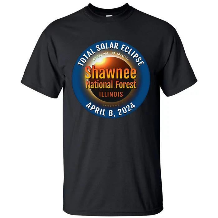 Shawnee Forest Illinois IL Total Solar Eclipse 2024 Tall T-Shirt