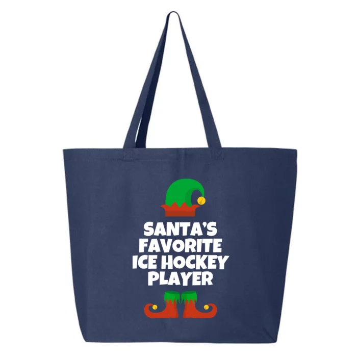 SantaS Favorite Ice Hockey Player Gift Christmas Funny Cute Gift 25L Jumbo Tote