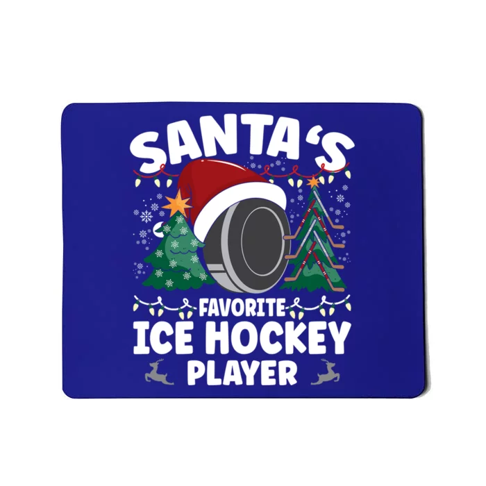 SantaS Favorite Ice Hockey Player Gift Mousepad