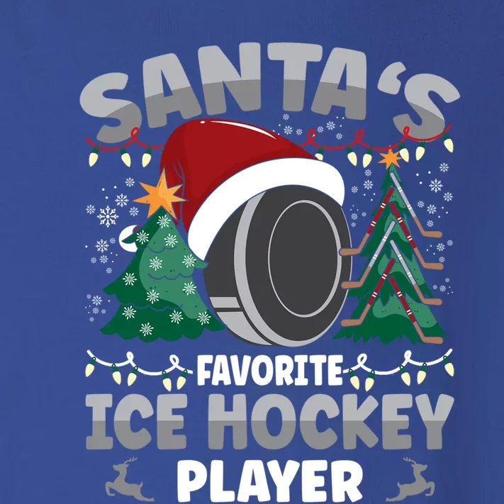 SantaS Favorite Ice Hockey Player Gift Toddler Long Sleeve Shirt