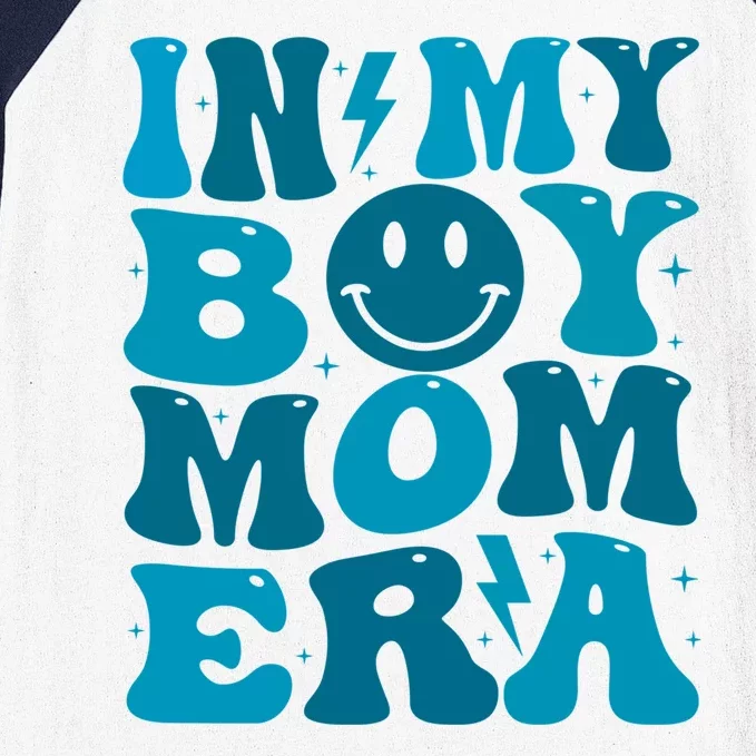 Smile Face In My Boy Mom Era Baseball Sleeve Shirt