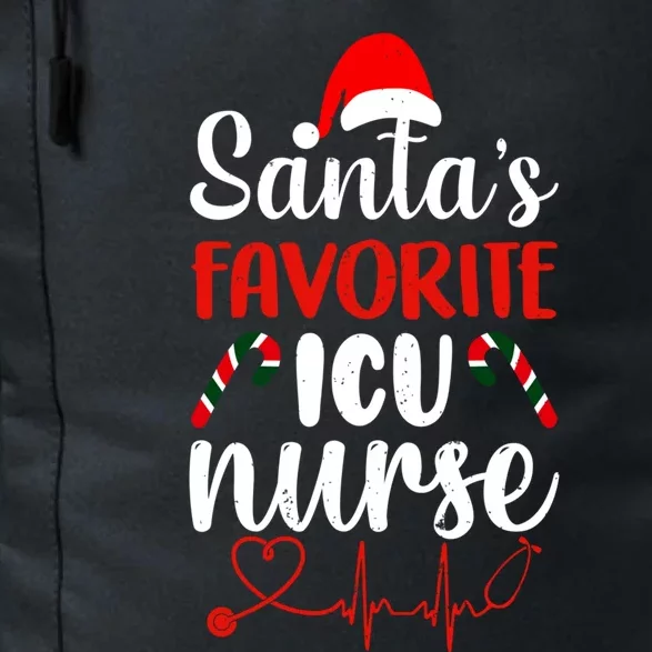 Santas Favorite Icu Nurse Meaningful Gift Daily Commute Backpack