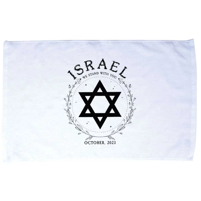 Support For Israel I Stand With Israel Jewish Non Distressed Microfiber Hand Towel