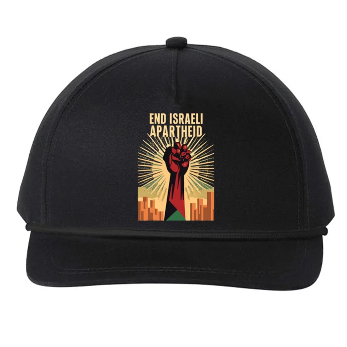 Stand For Justice: End Israel Apartheid Palestine Snapback Five-Panel Rope Hat