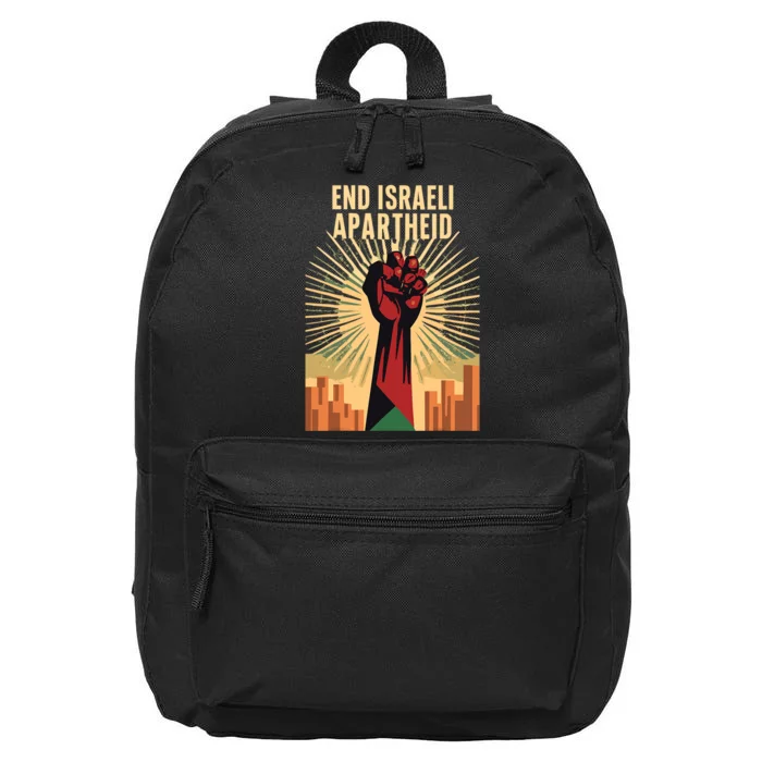 Stand For Justice: End Israel Apartheid Palestine 16 in Basic Backpack