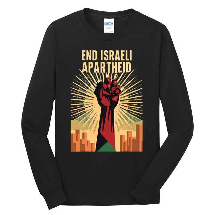 Stand For Justice: End Israel Apartheid Palestine Tall Long Sleeve T-Shirt