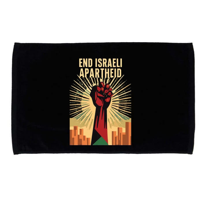 STAND FOR JUSTICE END ISRAEL APARTHEID PALESTINE Microfiber Hand Towel