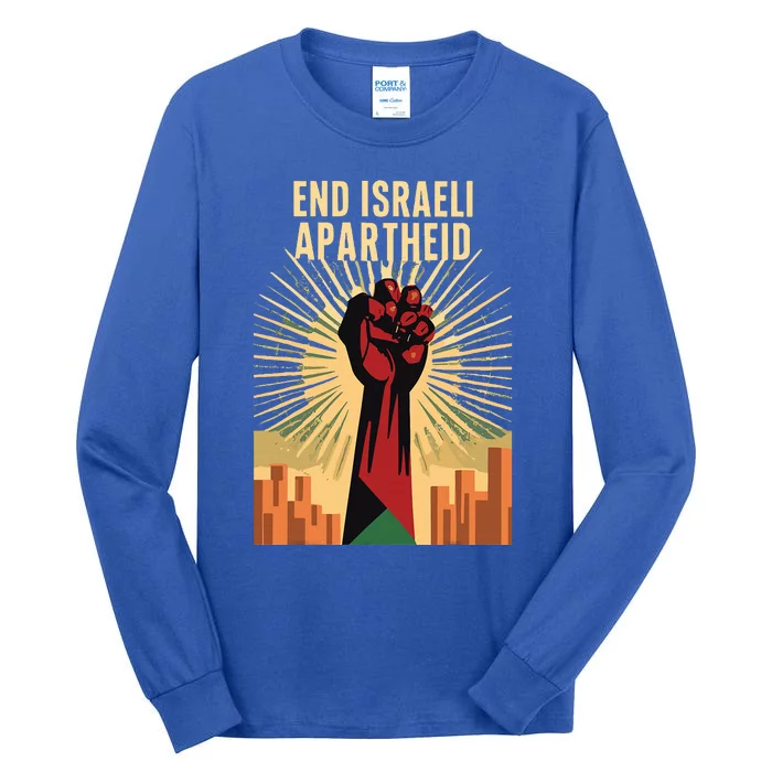 STAND FOR JUSTICE END ISRAEL APARTHEID PALESTINE Tall Long Sleeve T-Shirt