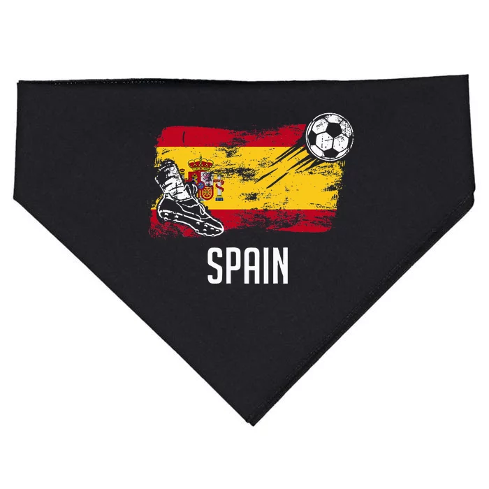 Spain Flag Jersey Spanish Soccer Team Spanish USA-Made Doggie Bandana