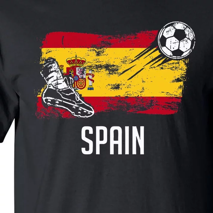 Spain Flag Jersey Spanish Soccer Team Spanish Tall T-Shirt