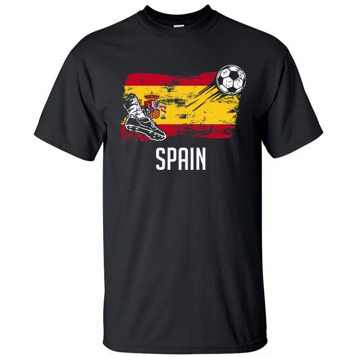 Spain Flag Jersey Spanish Soccer Team Spanish Tall T-Shirt