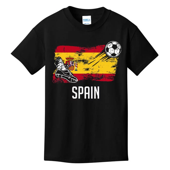 Spain Flag Jersey Spanish Soccer Team Spanish Kids T-Shirt