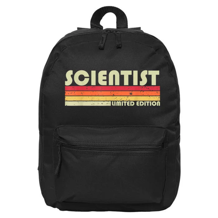 SCIENTIST Funny Job Title Profession Birthday Worker Idea 16 in Basic Backpack