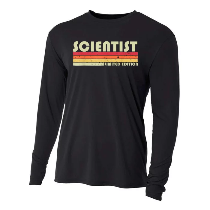 SCIENTIST Funny Job Title Profession Birthday Worker Idea Cooling Performance Long Sleeve Crew