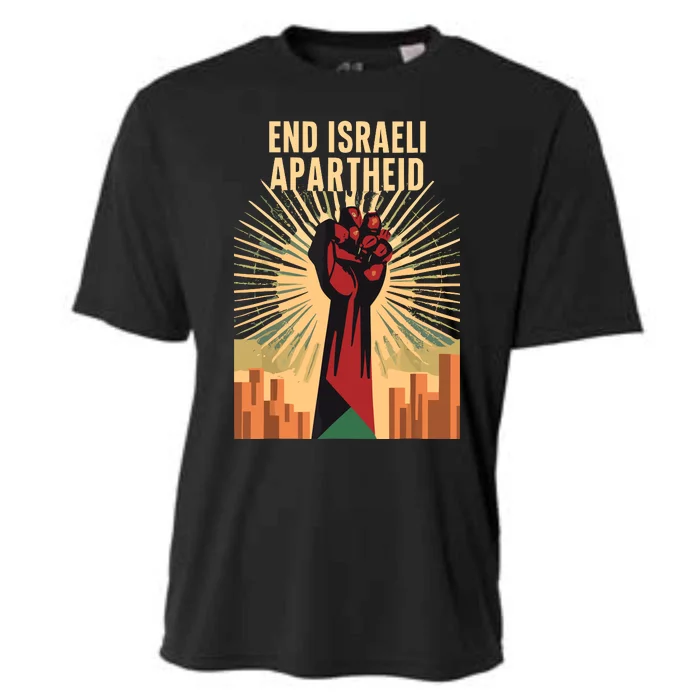 Stand For Justice End Israel Apartheid Palestine Cooling Performance Crew T-Shirt