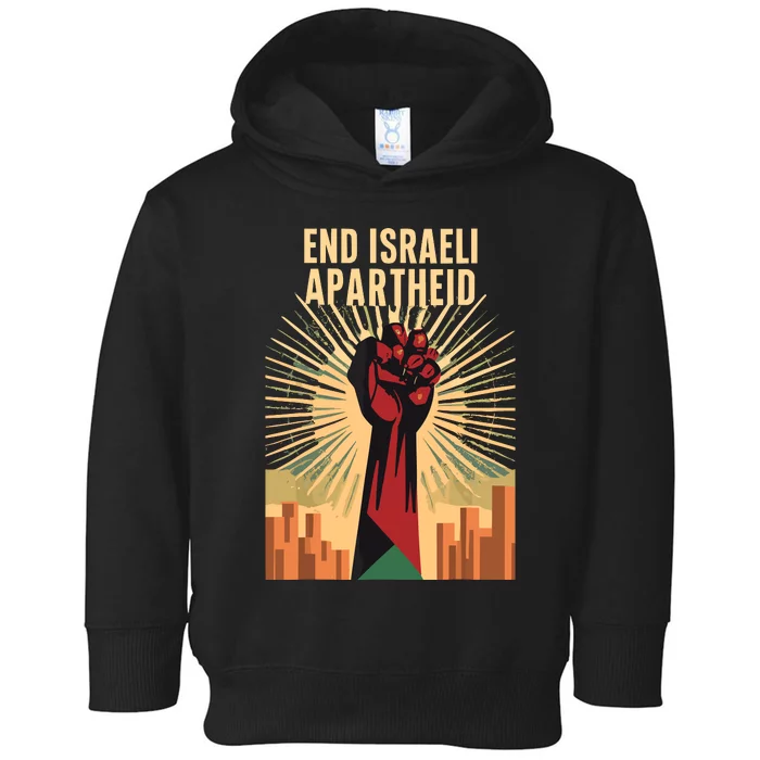 Stand For Justice End Israel Apartheid Palestine Toddler Hoodie