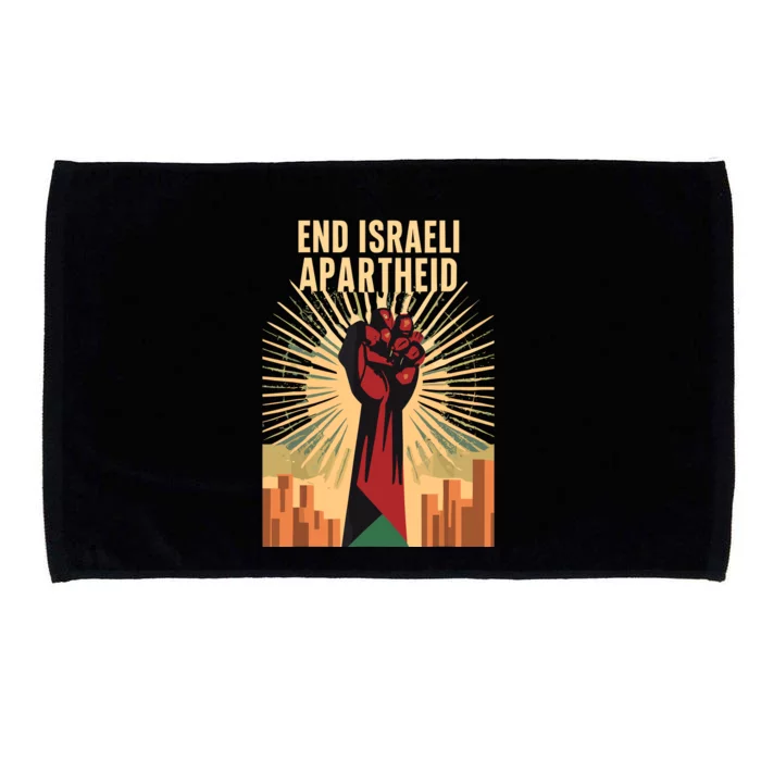 Stand For Justice End Israel Apartheid Palestine Microfiber Hand Towel