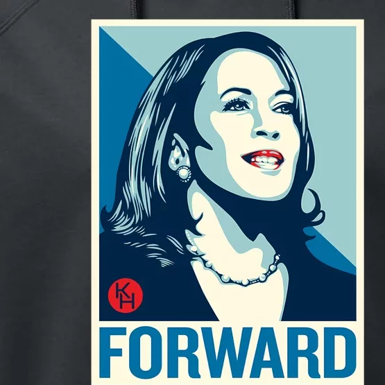 Shepard Fairey Kamala Harris Forward Performance Fleece Hoodie