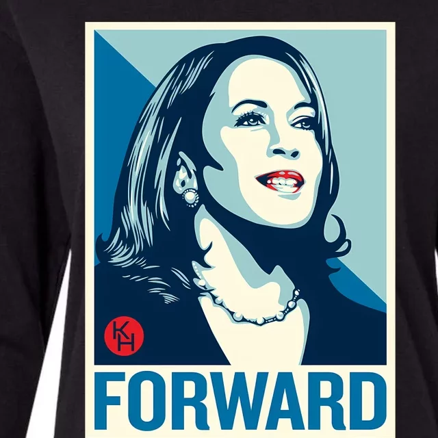 Shepard Fairey Kamala Harris Forward Womens Cotton Relaxed Long Sleeve T-Shirt