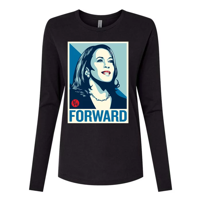 Shepard Fairey Kamala Harris Forward Womens Cotton Relaxed Long Sleeve T-Shirt