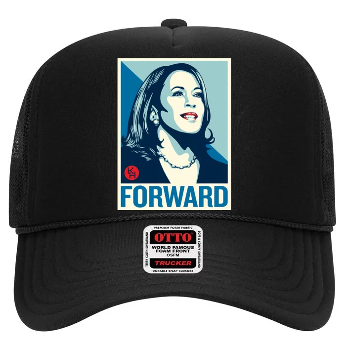 Shepard Fairey Kamala Harris Forward High Crown Mesh Trucker Hat