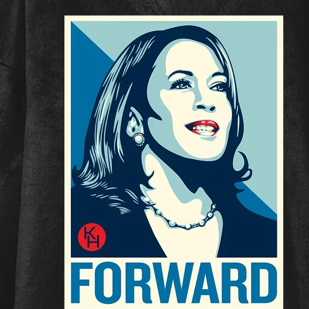 Shepard Fairey Kamala Harris Forward Hooded Wearable Blanket