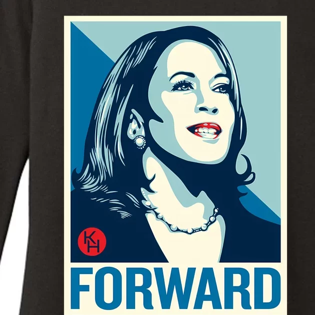 Shepard Fairey Kamala Harris Forward Womens CVC Long Sleeve Shirt