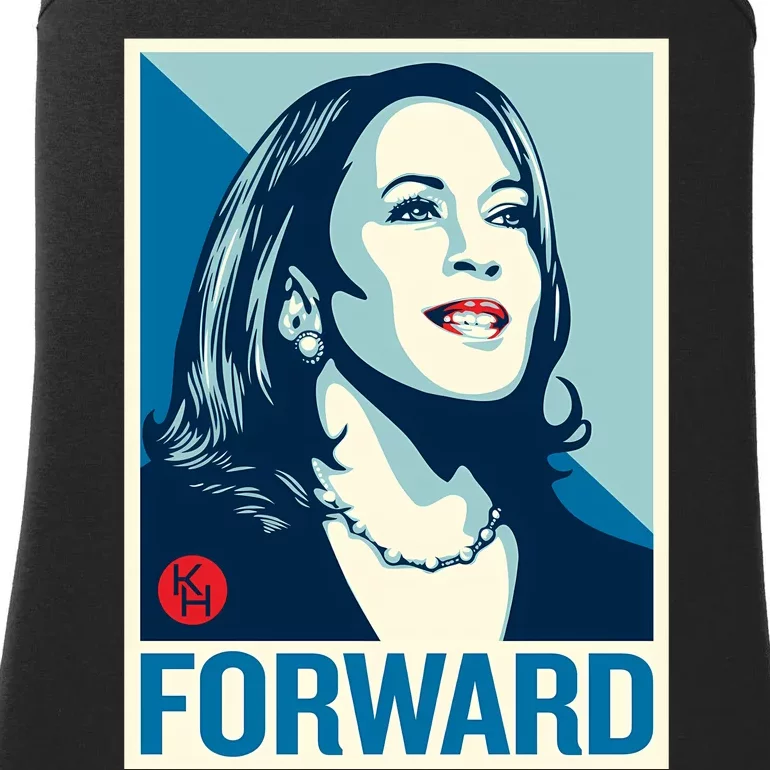 Shepard Fairey Kamala Harris Forward Ladies Essential Tank