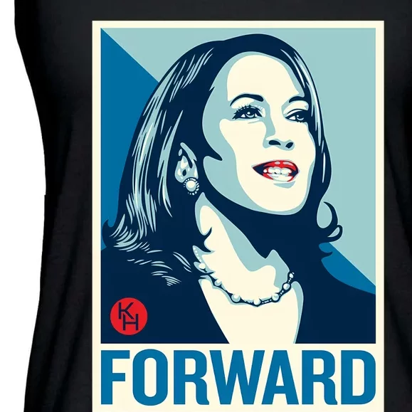 Shepard Fairey Kamala Harris Forward Ladies Essential Flowy Tank