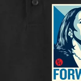 Shepard Fairey Kamala Harris Forward Dry Zone Grid Performance Polo