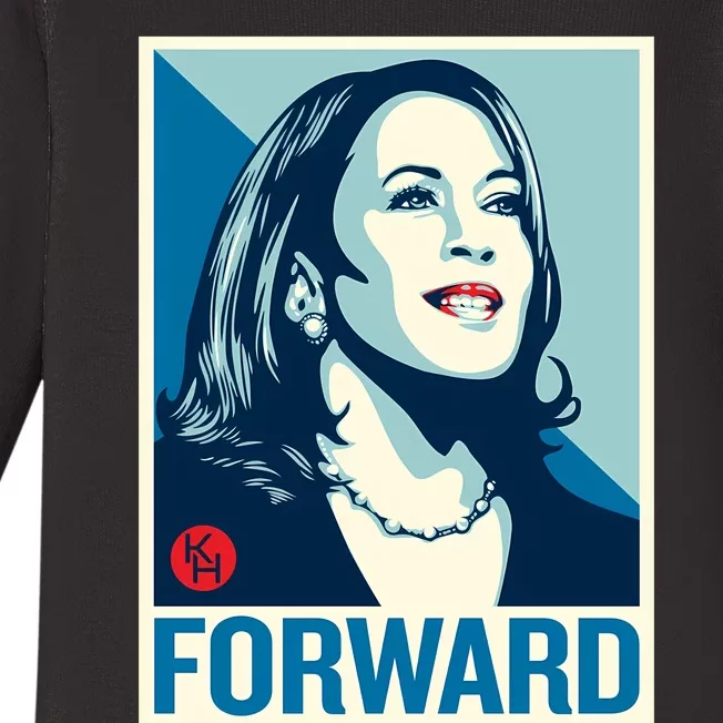 Shepard Fairey Kamala Harris Forward Baby Long Sleeve Bodysuit