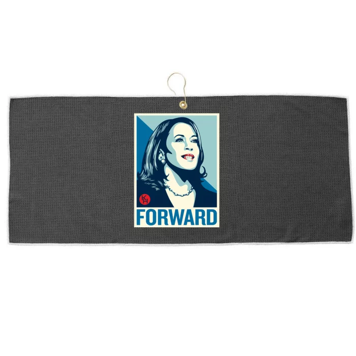 Shepard Fairey Kamala Harris Forward Large Microfiber Waffle Golf Towel