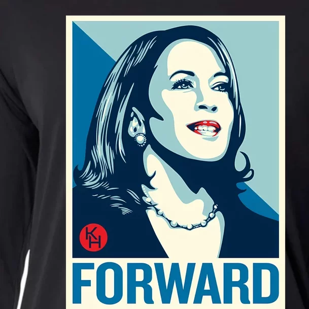 Shepard Fairey Kamala Harris Forward Cooling Performance Long Sleeve Crew