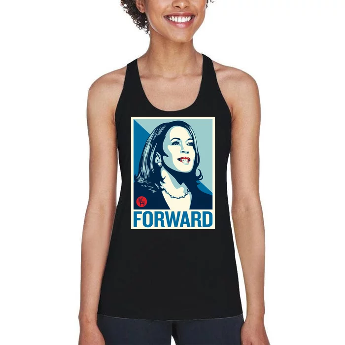 Shepard Fairey Kamala Harris Forward Women's Racerback Tank