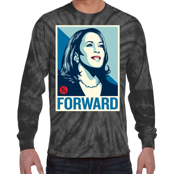 Shepard Fairey Kamala Harris Forward Tie-Dye Long Sleeve Shirt