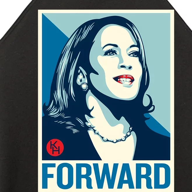 Shepard Fairey Kamala Harris Forward Women’s Perfect Tri Rocker Tank