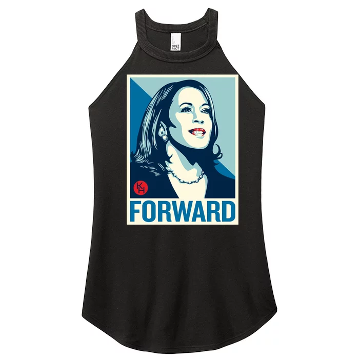 Shepard Fairey Kamala Harris Forward Women’s Perfect Tri Rocker Tank