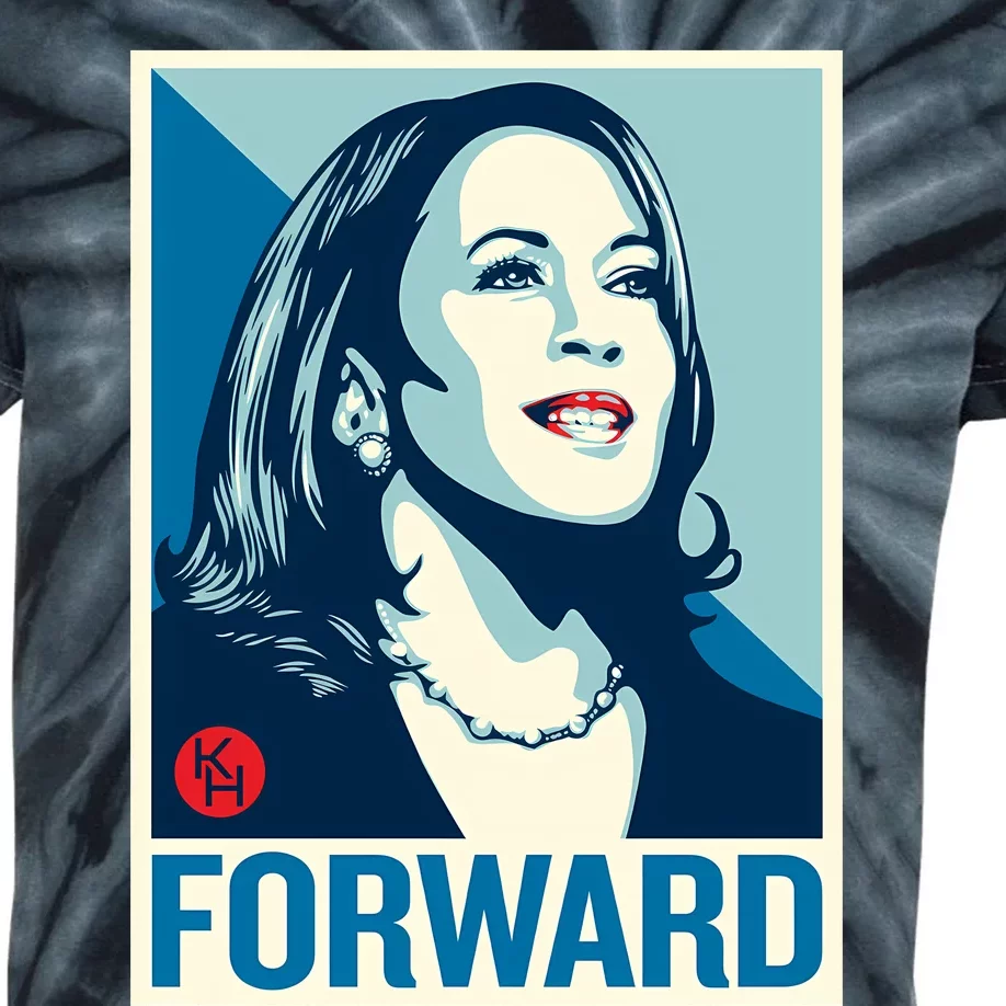 Shepard Fairey Kamala Harris Forward Kids Tie-Dye T-Shirt