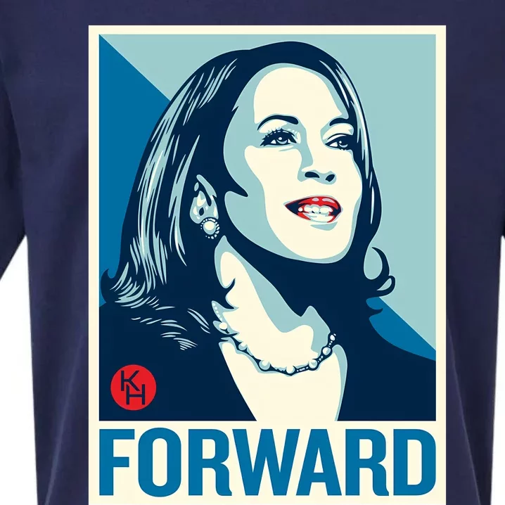 Shepard Fairey Kamala Harris Forward Sueded Cloud Jersey T-Shirt