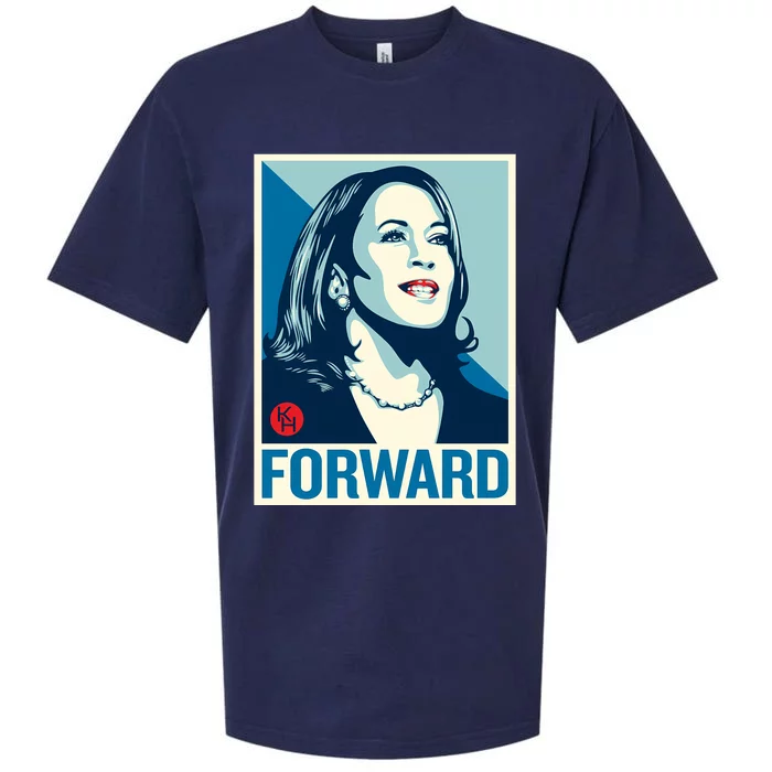 Shepard Fairey Kamala Harris Forward Sueded Cloud Jersey T-Shirt