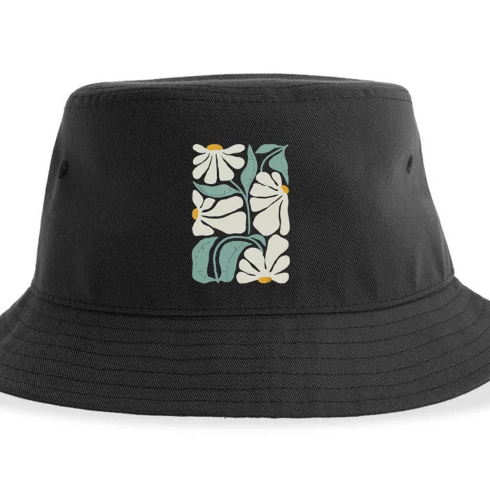 Subtle Flower Kamala Harris Boho Aesthetic Sustainable Bucket Hat