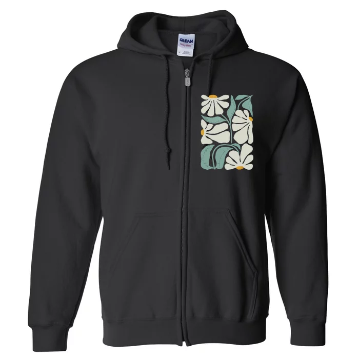 Subtle Flower Kamala Harris Boho Aesthetic Full Zip Hoodie