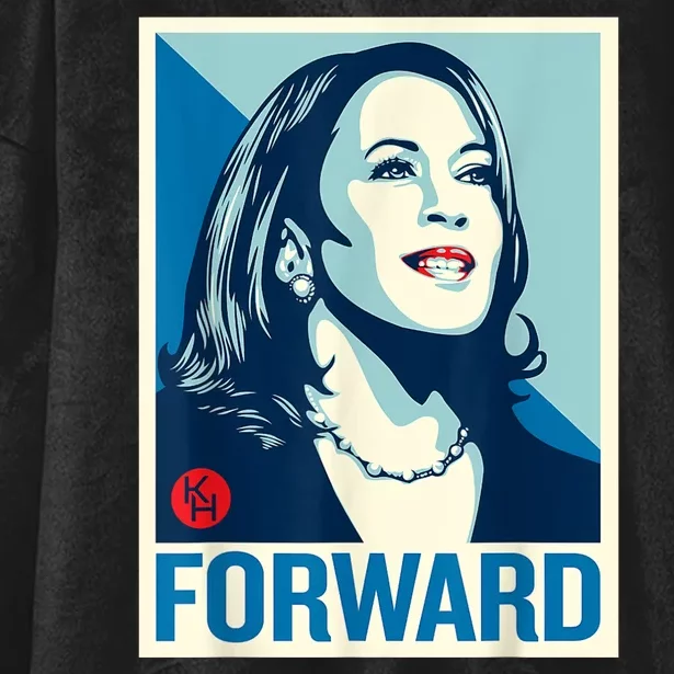 Shepard Fairey Kamala Harris Forward Hooded Wearable Blanket