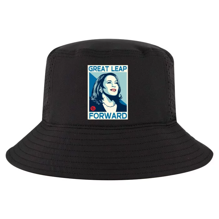 Shepard Fairey Kamala Harris Forward Great Leap Forward Kamala Harris Forward Cool Comfort Performance Bucket Hat