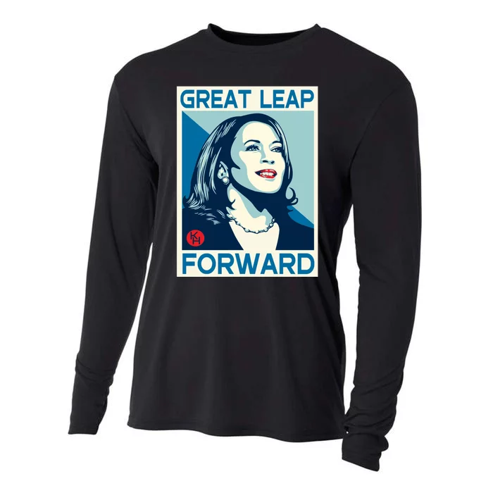 Shepard Fairey Kamala Harris Forward Great Leap Forward Kamala Harris Forward Cooling Performance Long Sleeve Crew