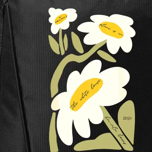 Subtle Flower Kamala Harris Boho Floral City Backpack